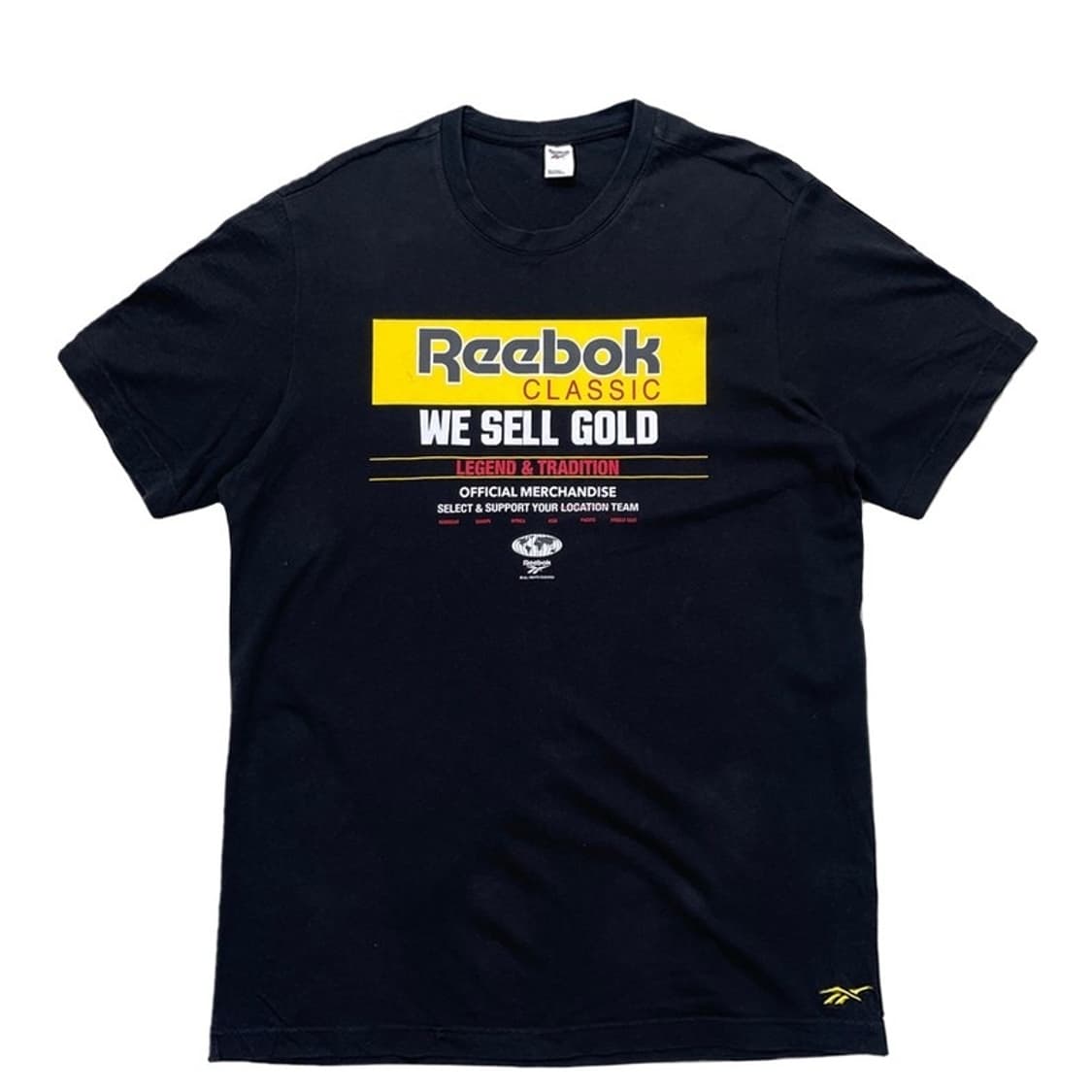REEBOK 클래식 GP 골드 티셔츠 블랙 L 상품이미지1