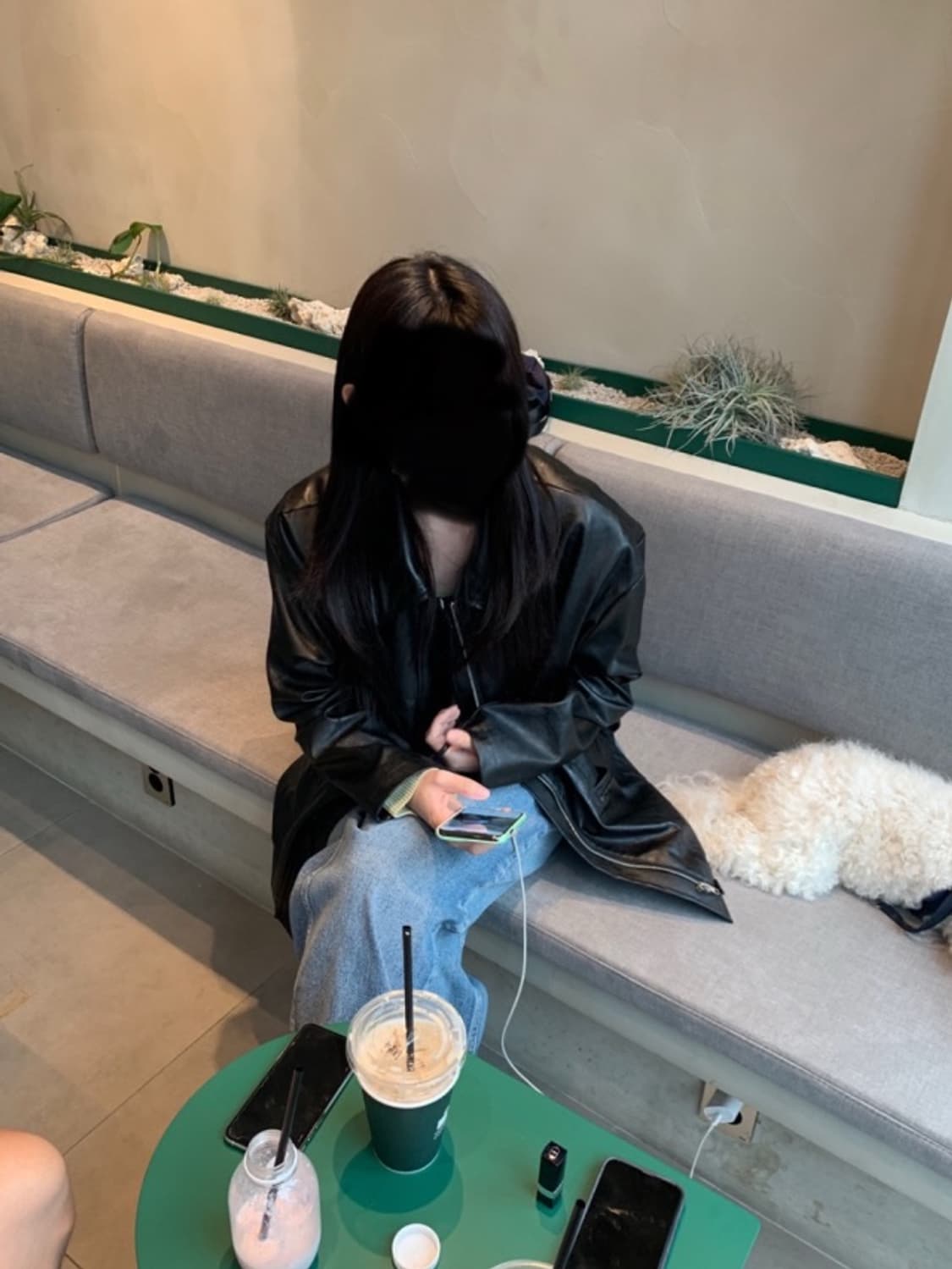 블랙레더 자켓 상품이미지4