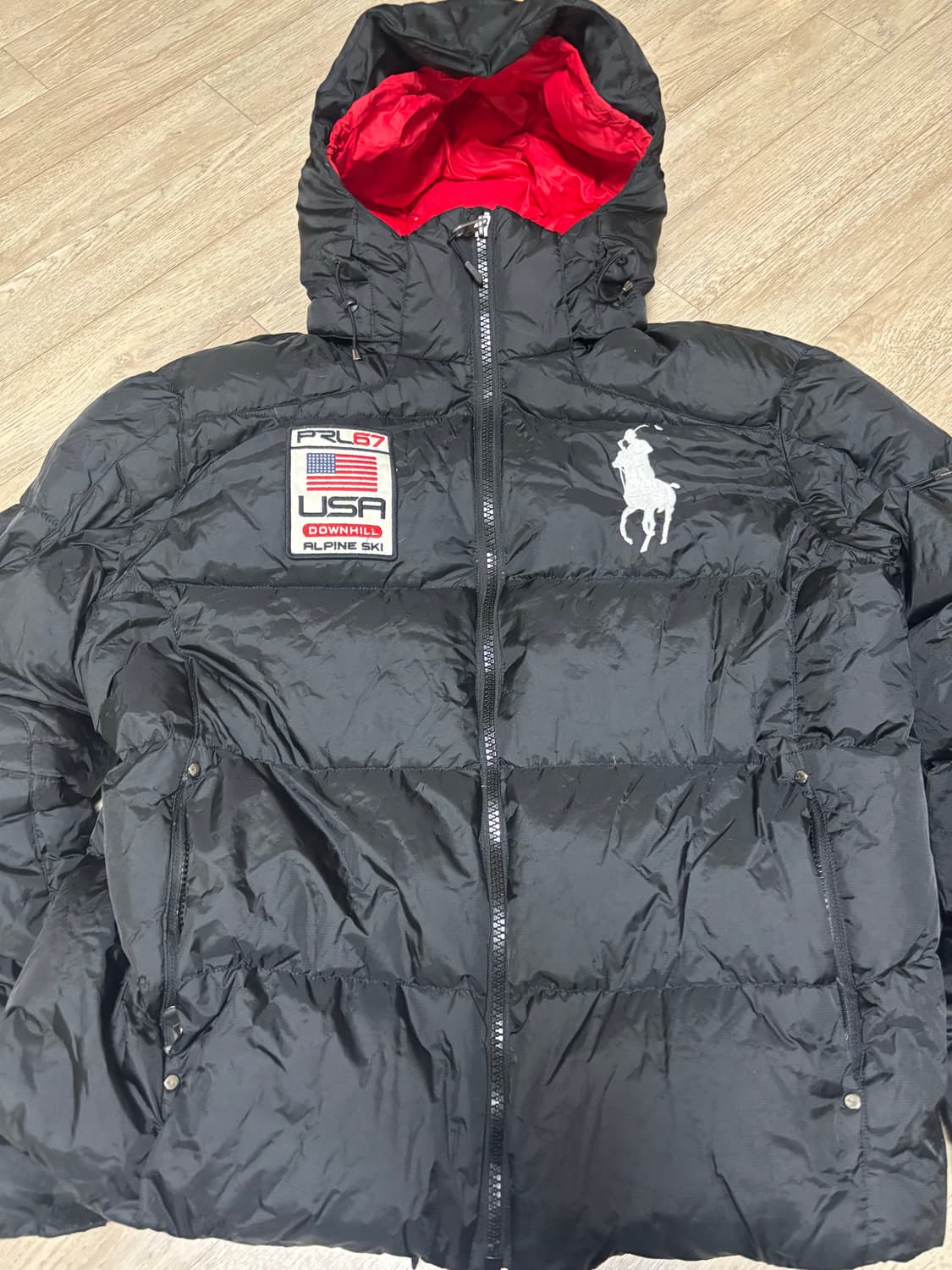 폴로 빅포니 성조기 usa 패딩 상품이미지1