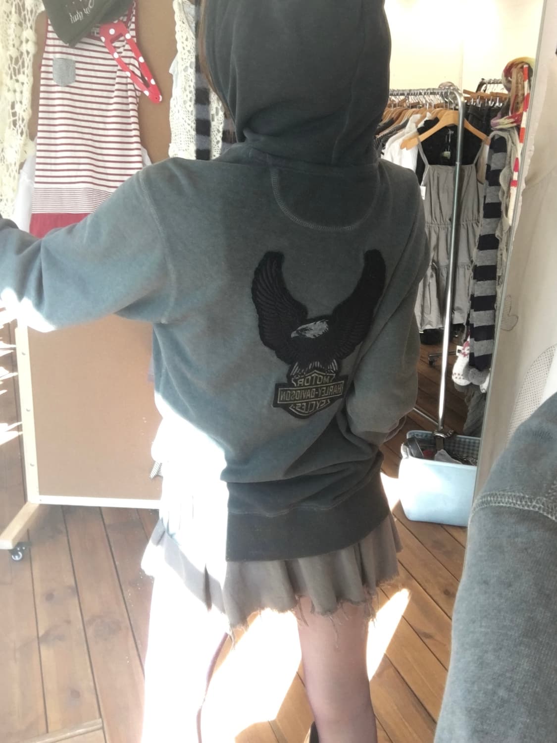 할리데이비슨 패턴 후드집업 상품이미지6