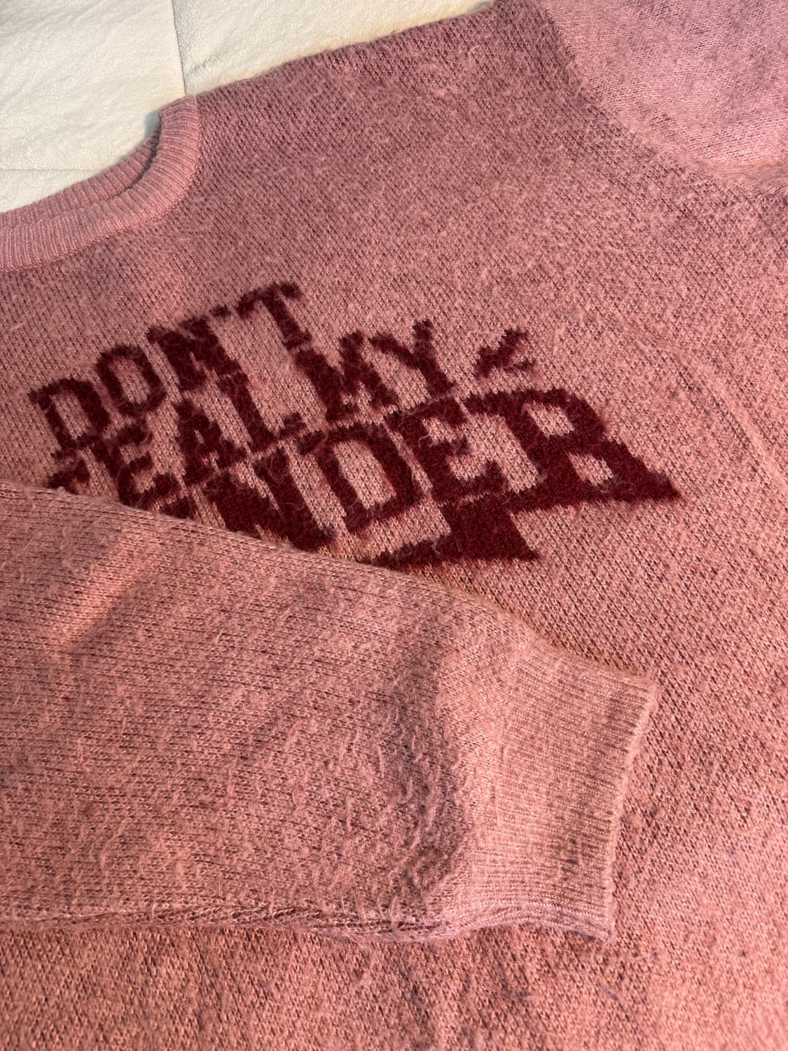 슈퍼서브 thunder 브러쉬드 핑크니트 L 상품이미지1