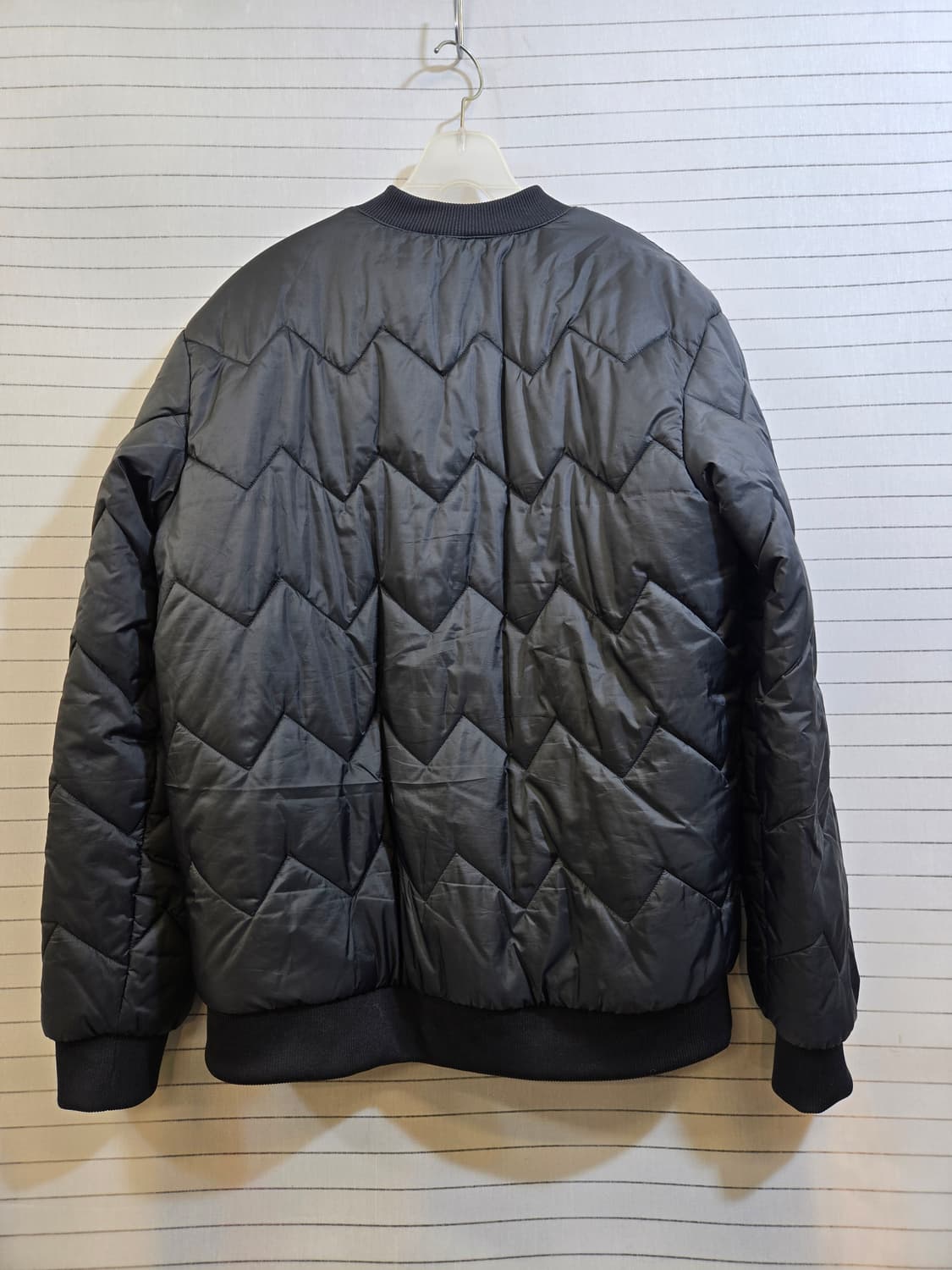 아디다스 블랙 퀼팅 패딩 봄버 자켓 상품이미지8