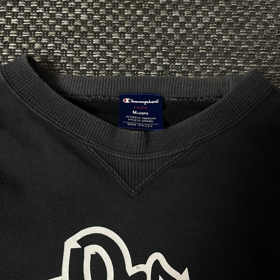 챔피온 블랙 바스켓볼 로고 맨투맨 상품이미지5