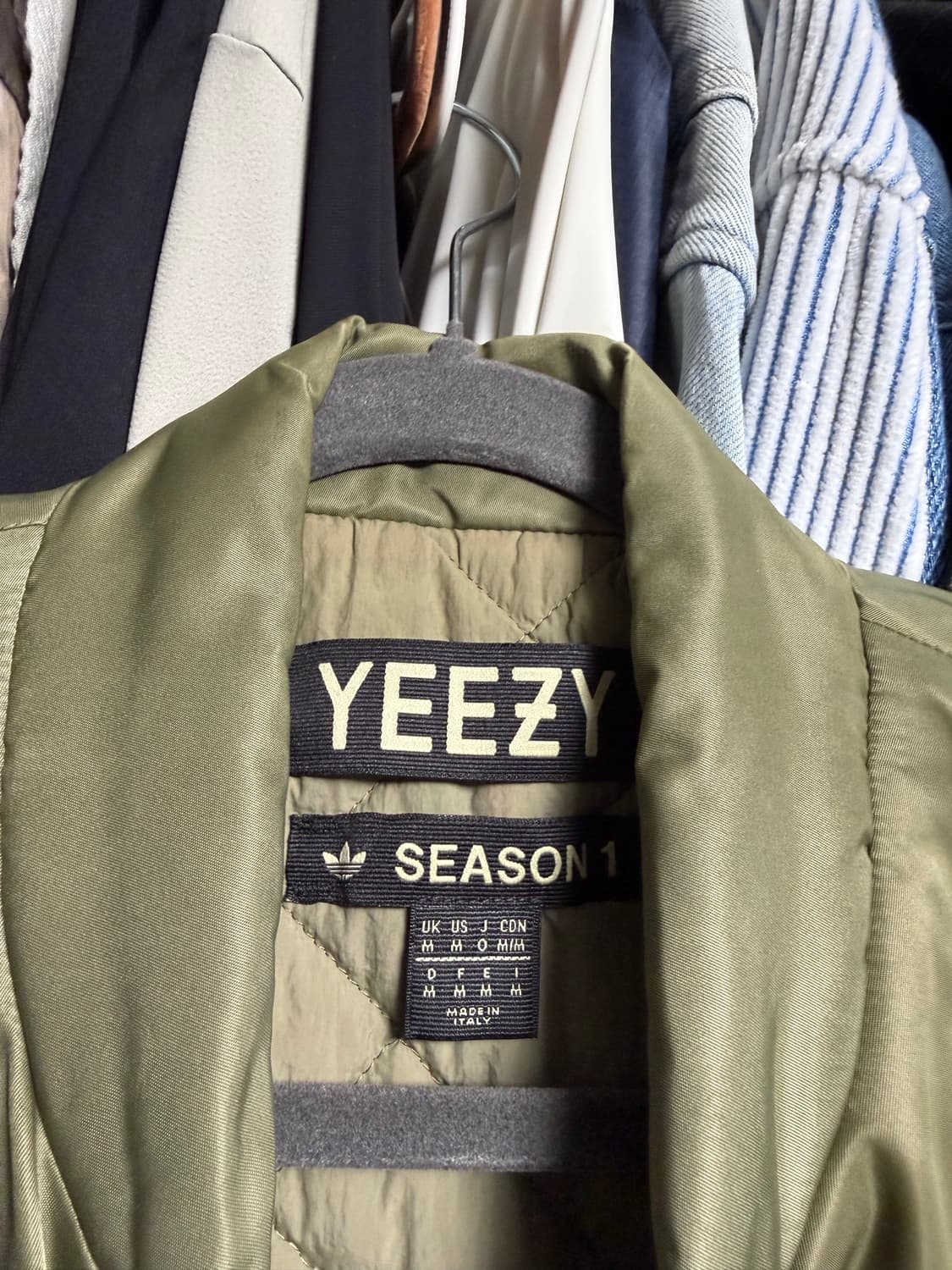 [m] 이지 시즌 1 카키 나일론 봄버 자켓 yeezy season1 상품이미지2