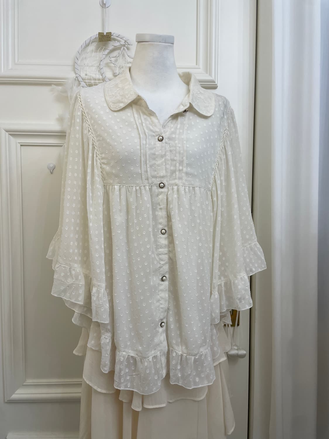 beige&ivory lace crochet layered fairy 3 상품이미지7