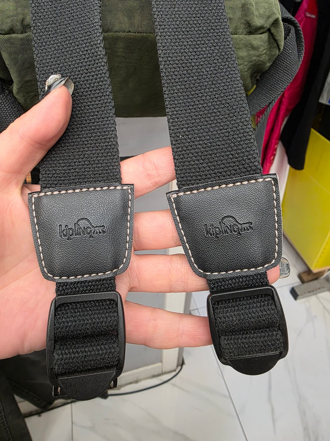 키플링 미니 백팩 카키 상품이미지4