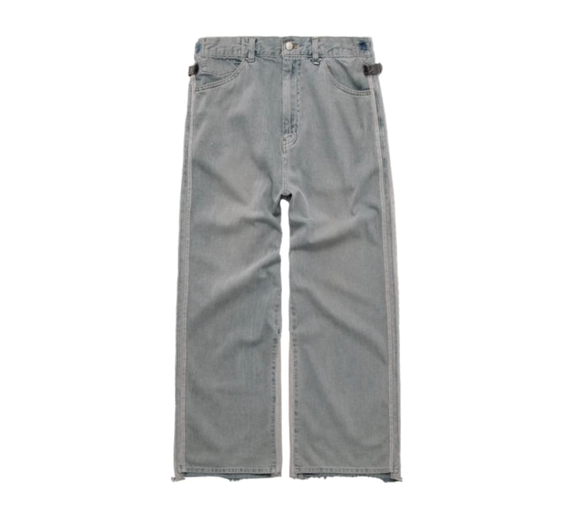 4) 폴리테루 리빌드 고시마 데님 팬츠 블루그레이 상품이미지1