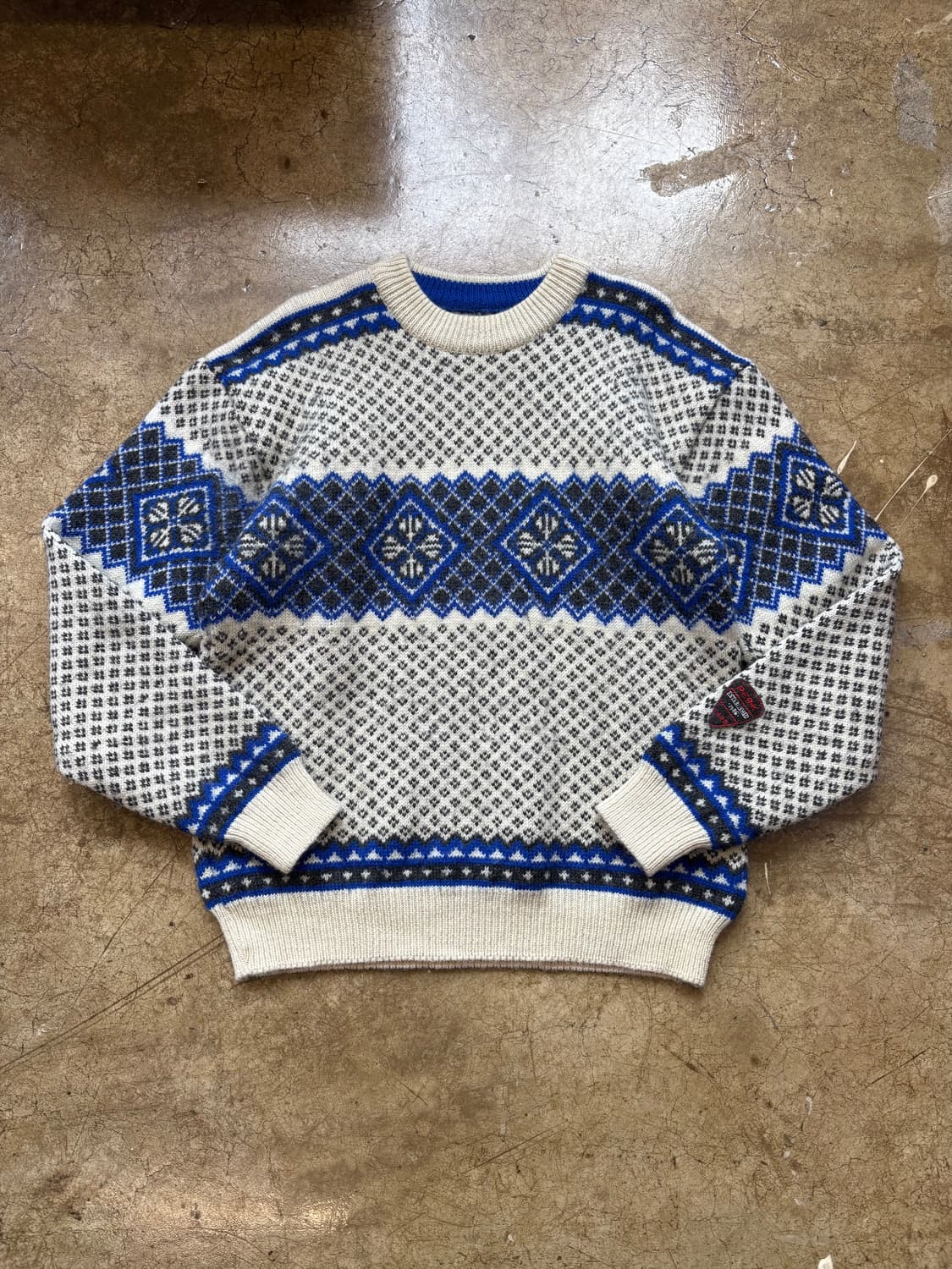 노르웨이 생산 양모 노르딕 니트 상품이미지1