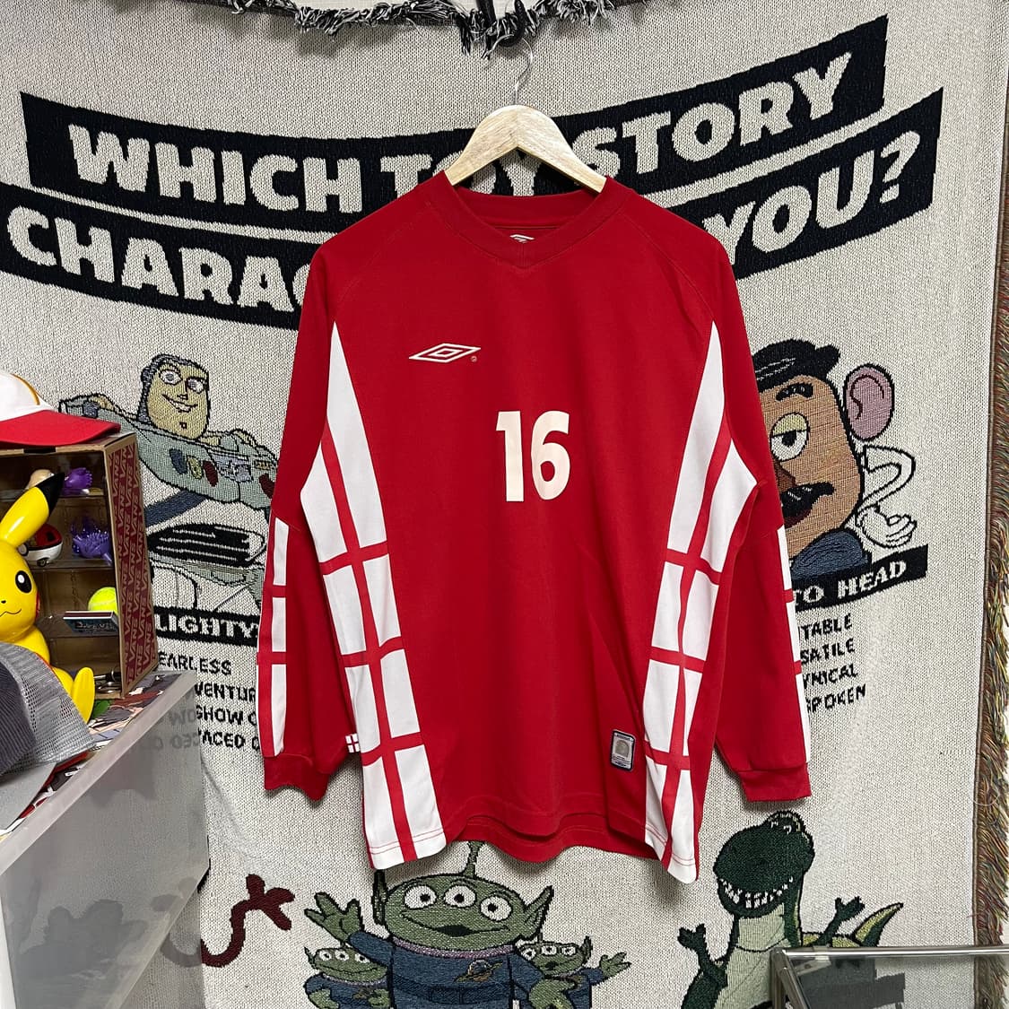 엄브로 잉글랜드 긴팔 축구 져지 상품이미지2