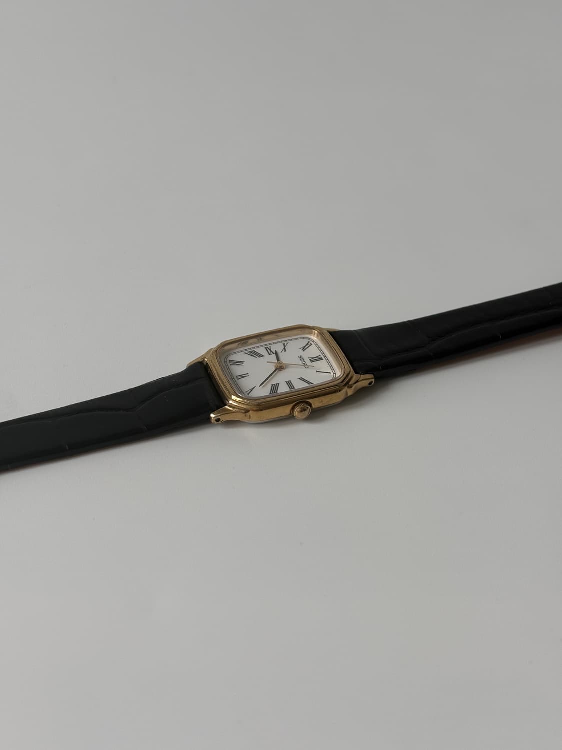 1980s Roman Gold Tank Ladies Quartz 상품이미지3