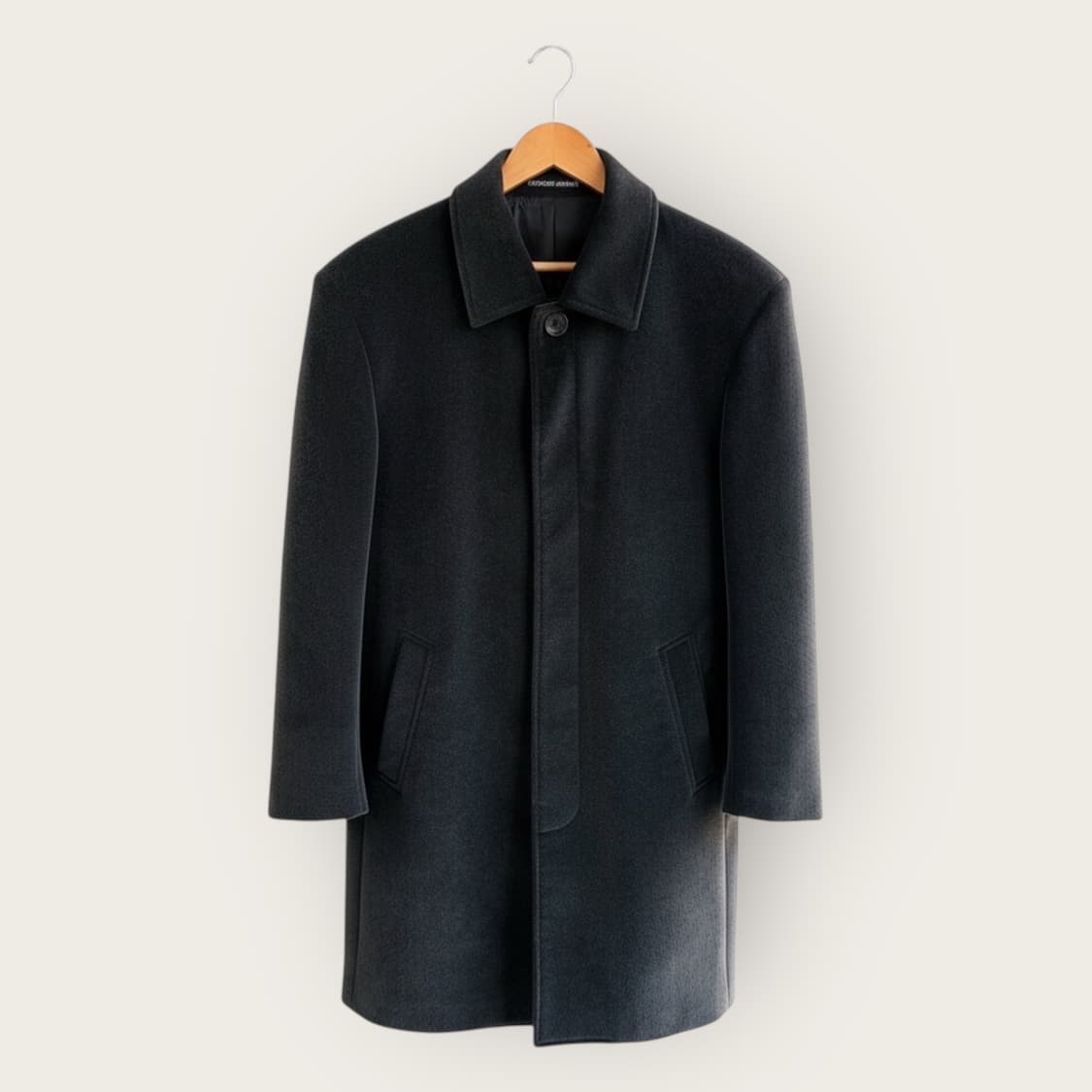 52/ 조르지오 아르마니 90AW 벨벳 울 코트자켓 상품이미지1