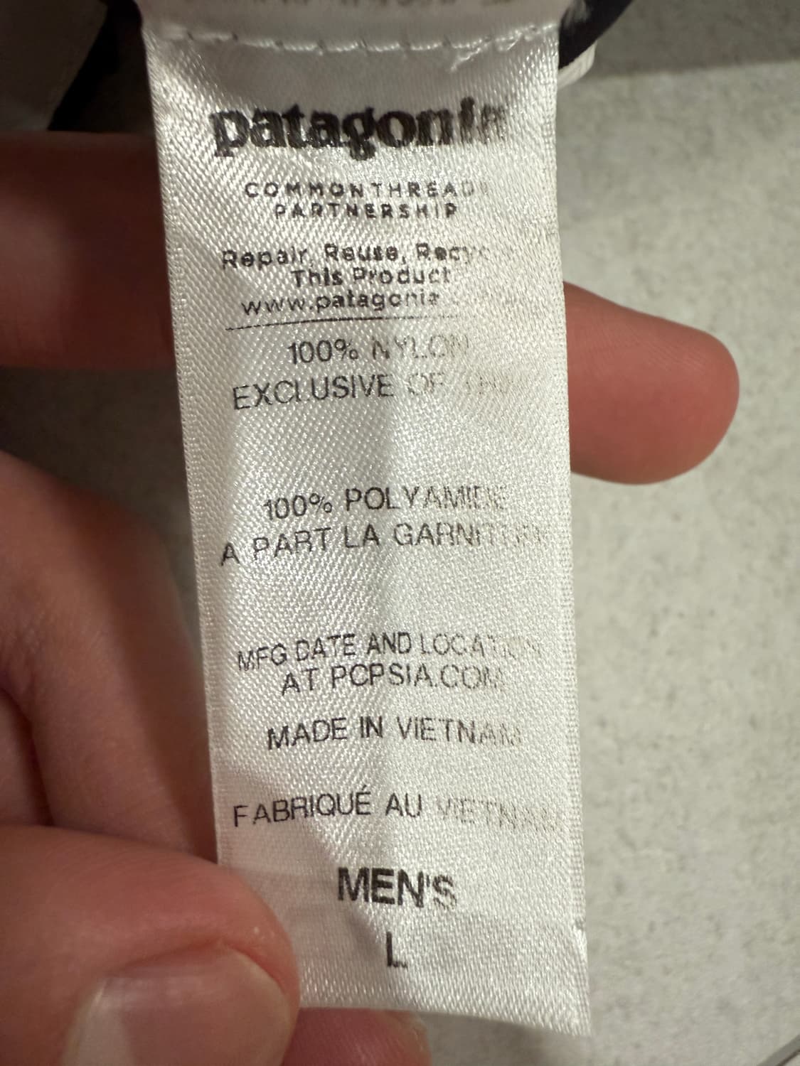 오리지널 파타고니아 토렌쉘 블랙 (L) 상품이미지3