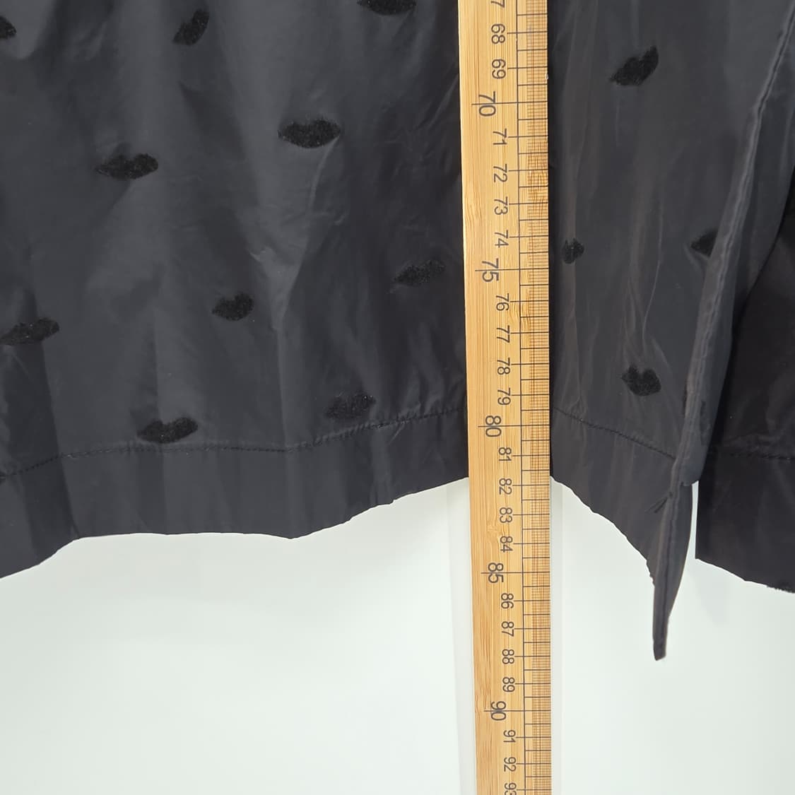 SONIA 블랙 립 패턴 트렌치 코트 상품이미지6