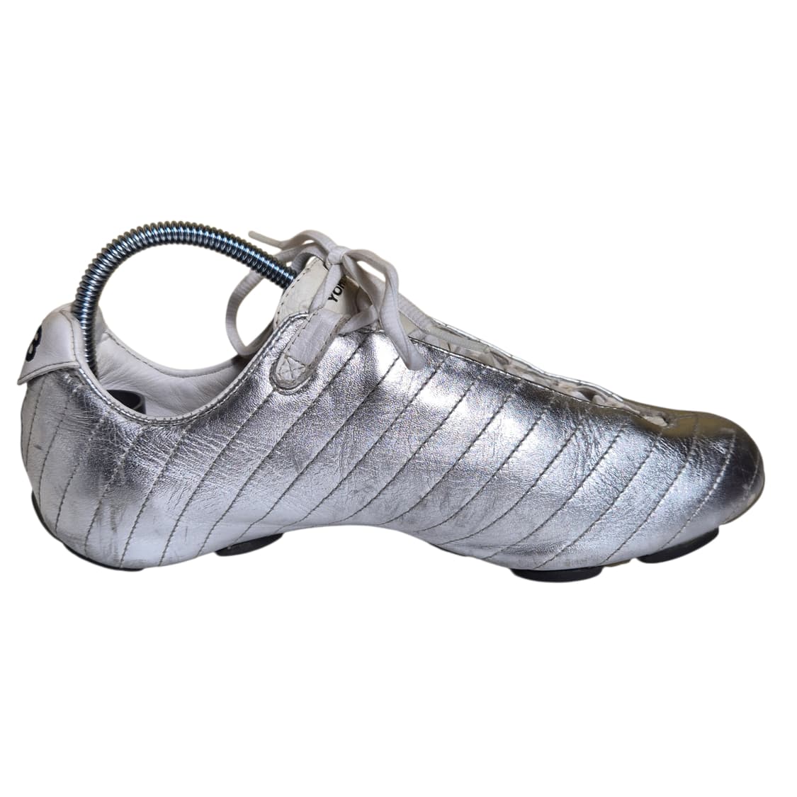 245) 00s Y-3 x adidas 실버 메탈릭 스니커즈 로우 상품이미지4