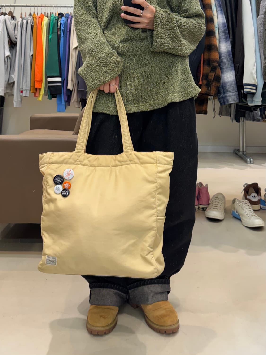 포터 뱃지 토트백 상품이미지8