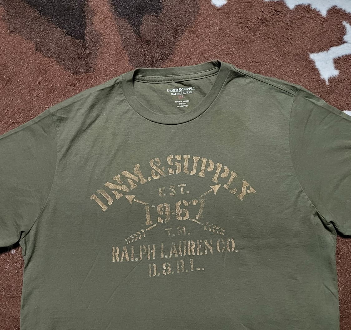 (새상품)데님앤서플라이 남성용 올리브그린 반팔티셔츠(XL) 상품이미지4