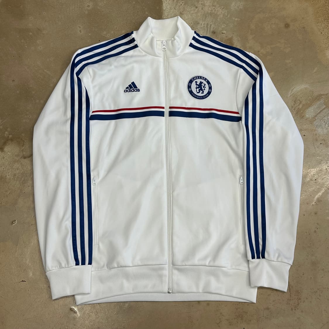 100 아디다스 첼시 블루라인 화이트 트랙탑 상품이미지2