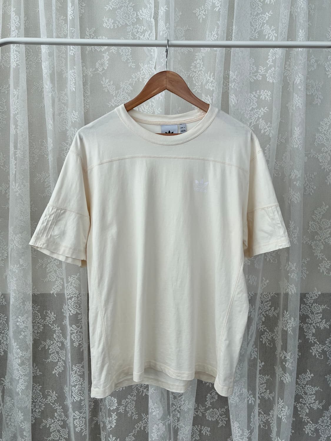 2XL) 아디다스 오리지널 CC 반팔 티셔츠 크림 상품이미지1