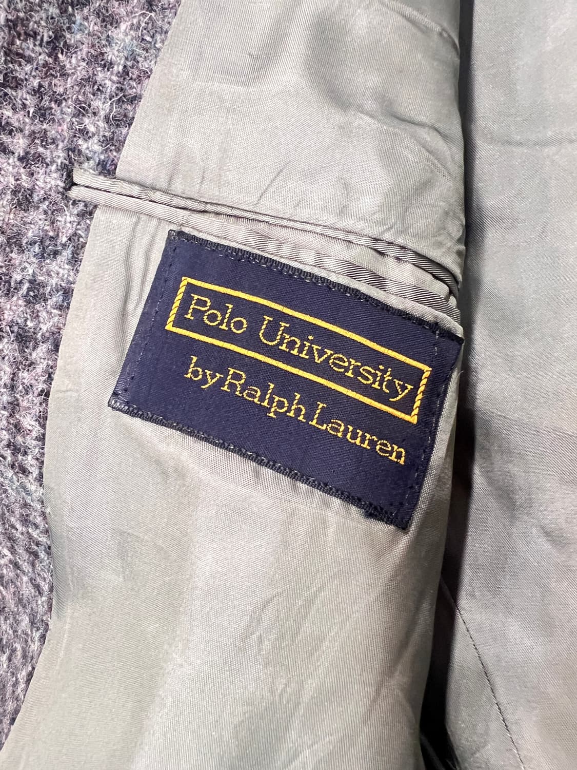 80’s Polo Ralph Lauren 울 체크 자켓 상품이미지7