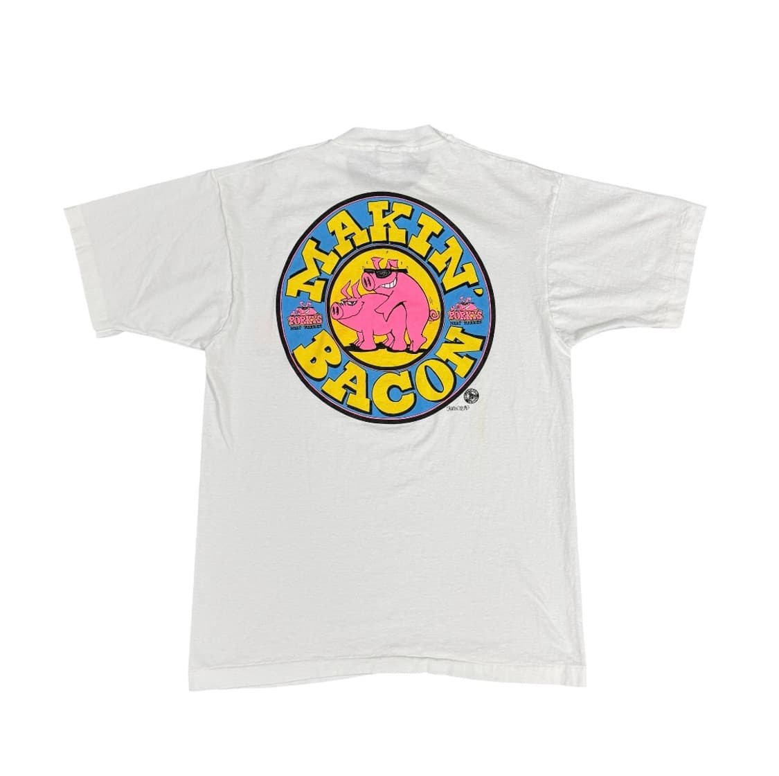 빈티지 90s Bacon Humor 베이컨 유머 티셔츠 상품이미지2