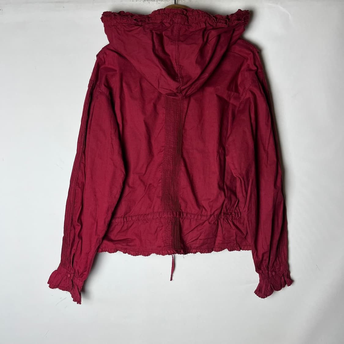 [JPN] 빈티지 레이스 프릴 코튼 후드 블라우스 상품이미지2