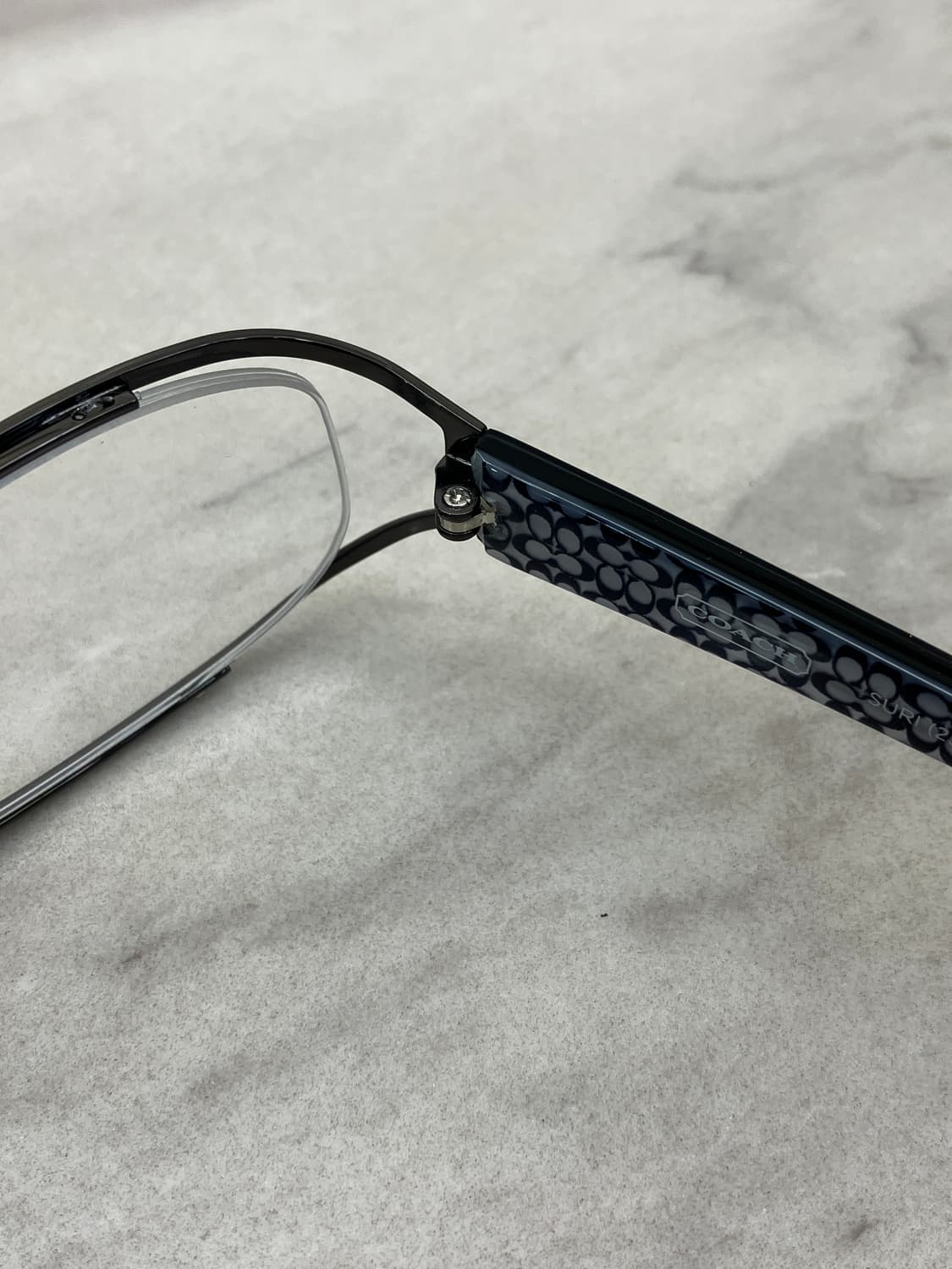 B45 코치 COACH 사이드 와이어 오벌 메탈테 안경 상품이미지3