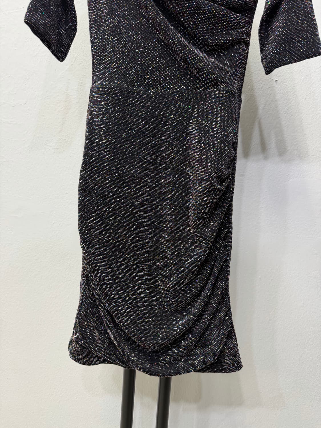 정품) maje 마쥬 블랙 반짝이 미니 원피스 1 상품이미지4