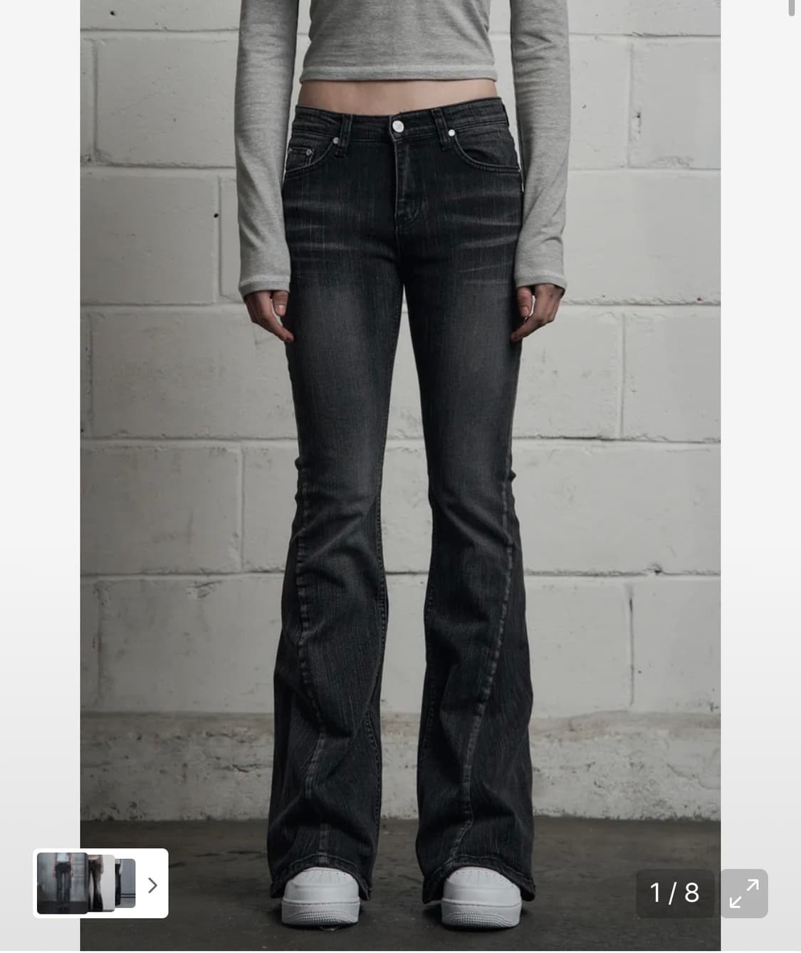 시너진 SLUB CAT WASHING DENIM PANTS BLACK 상품이미지1