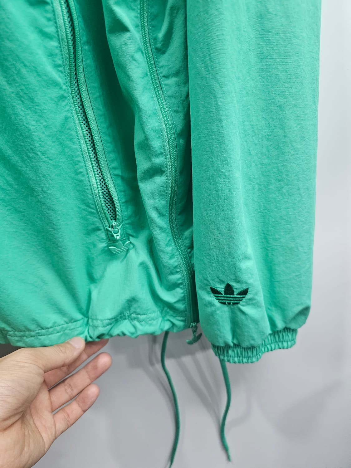 (2XL) 아디다스 스포츠 클럽 바람막이 그린 상품이미지5
