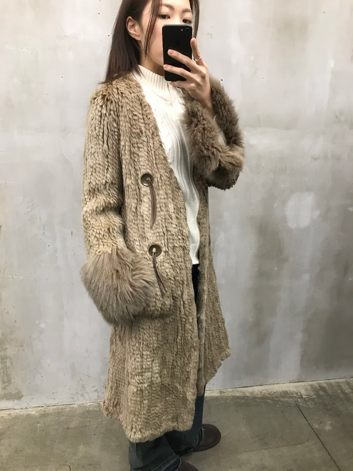 Real leader&fur long coat 상품이미지1