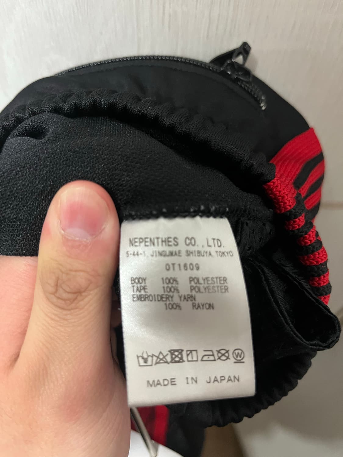 [xs] 니들스 x LHP HD 트랙 팬츠 블랙 레드 검빨 상품이미지4