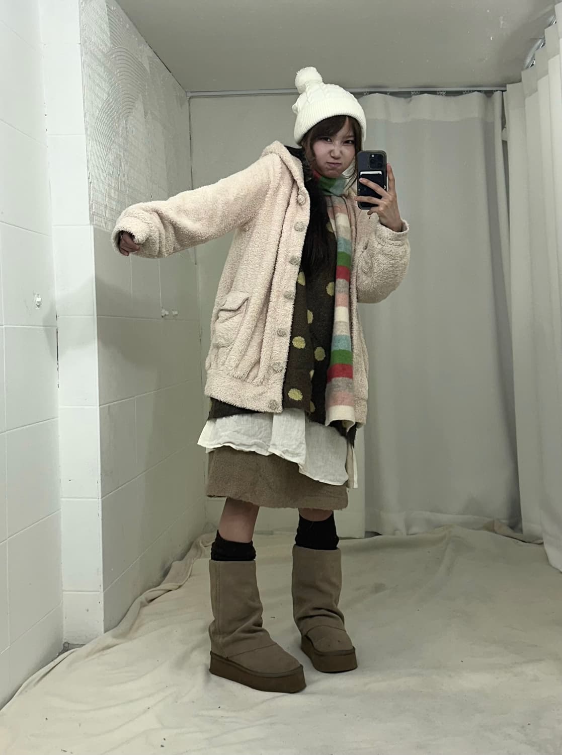 임수정 하구미 너드모리 도트 코디세트 상품이미지2