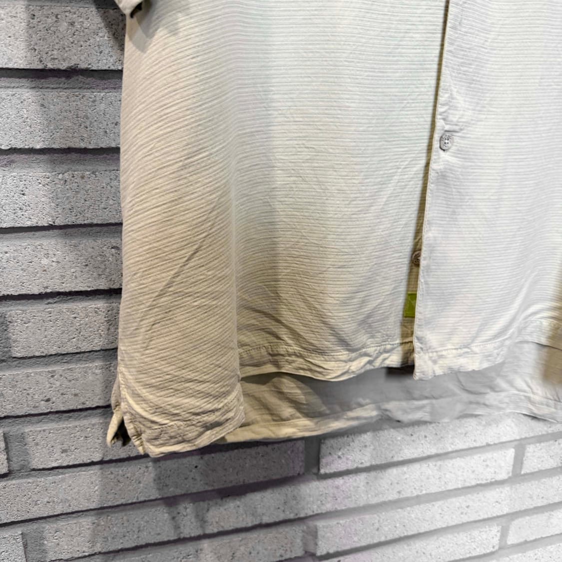 토미 바하마 셔츠 스트라이프 디테일 그린 상품이미지4