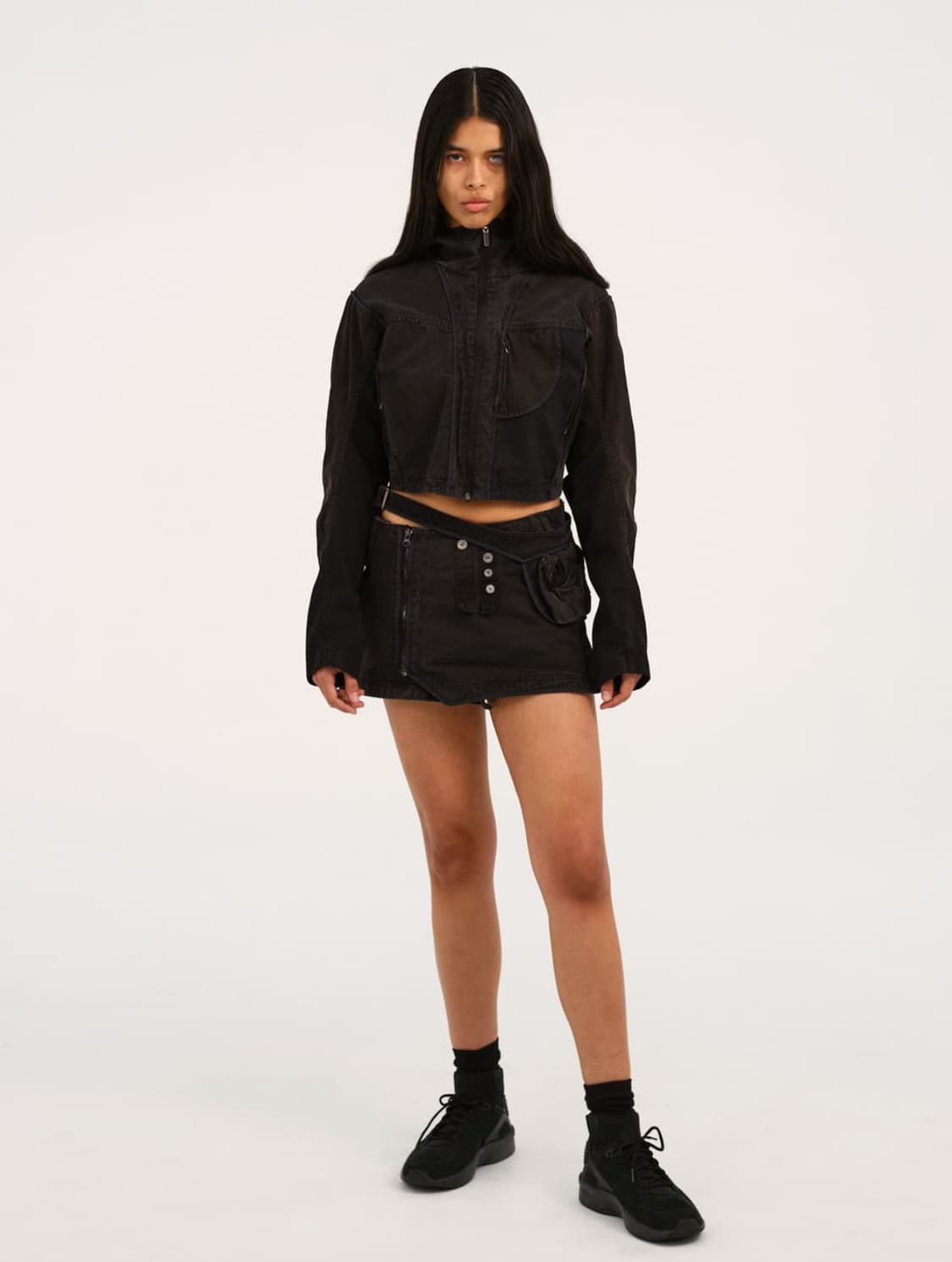 Hyeinseo 혜인서 패치워크 스커트 사이즈 2 상품이미지2