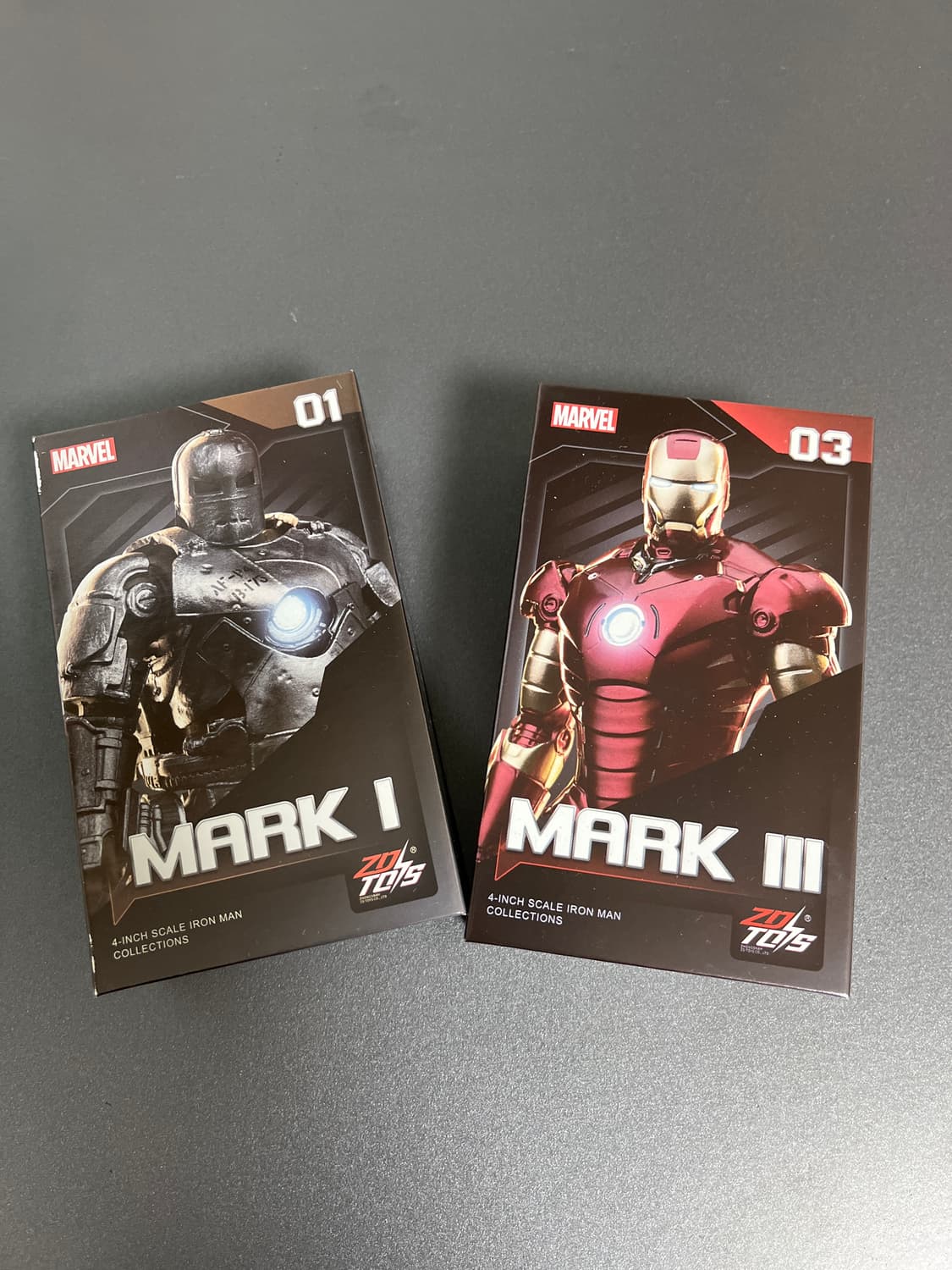 마블 ZD Toys 아이언맨 마크1, 마크3 피규어 상품이미지1