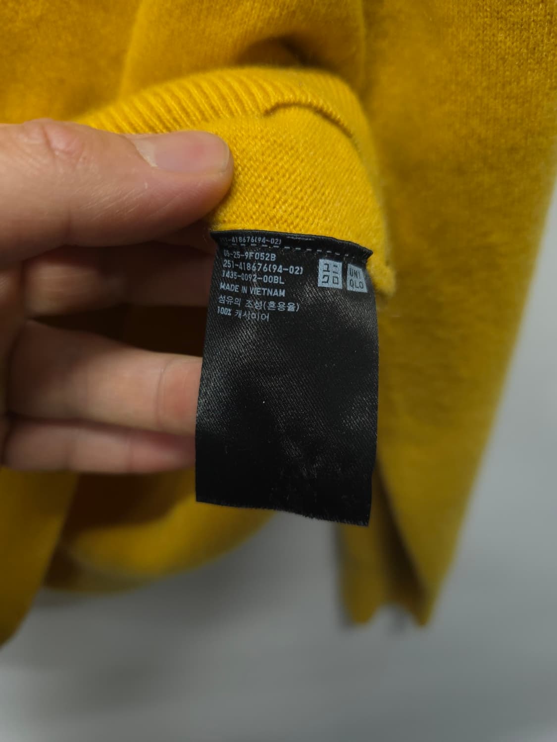 유니클로 캐시미어100% 니트 ( 여성S ) 상품이미지7