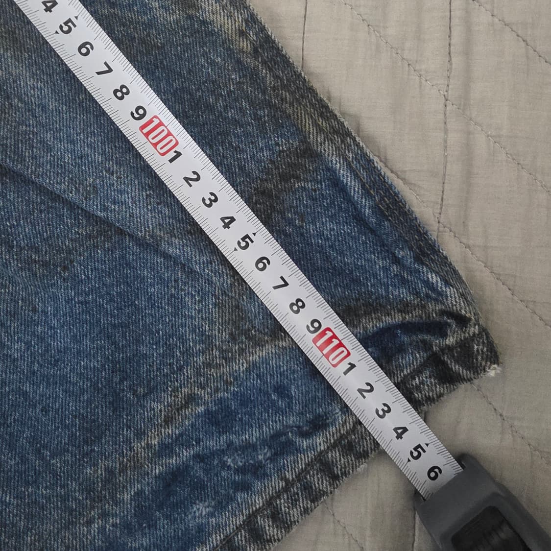 [38X34] 빈티지 칼하트 더블니 B07 DNM 데님팬츠 트래쉬드 상품이미지9