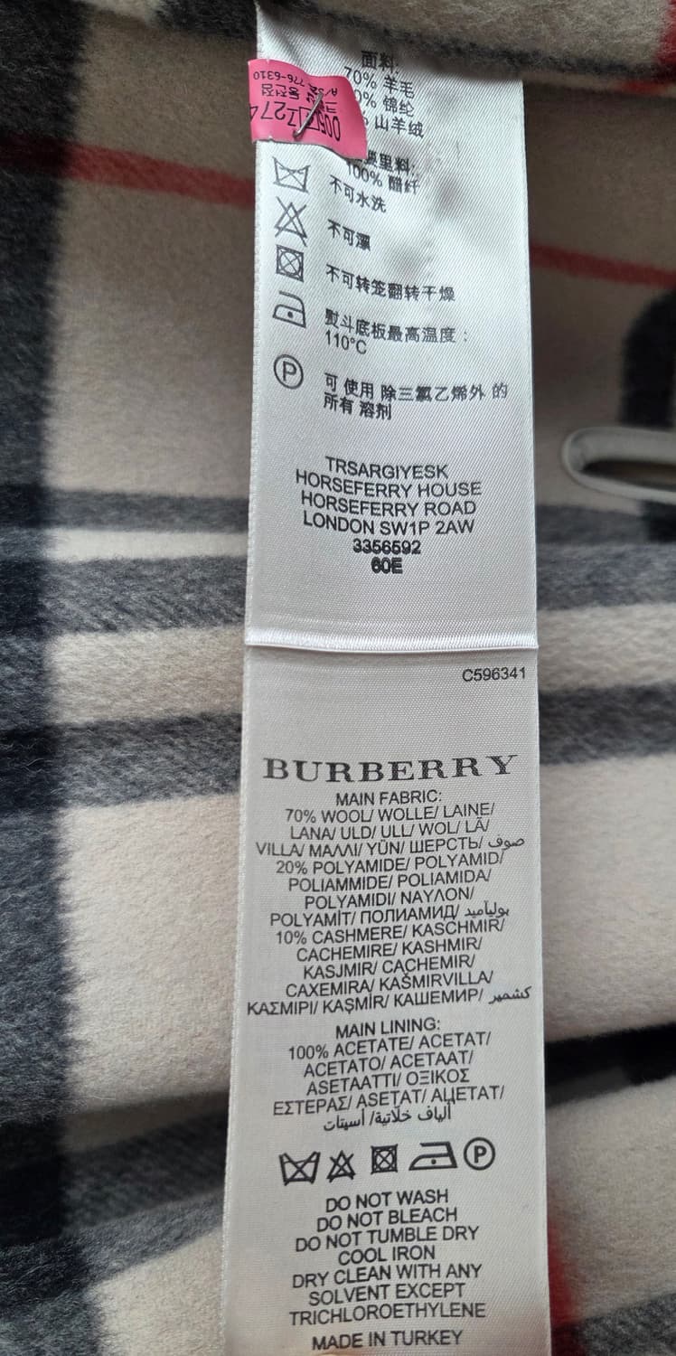 버버리 런던 캐시미어 코트 95사이즈 상품이미지9