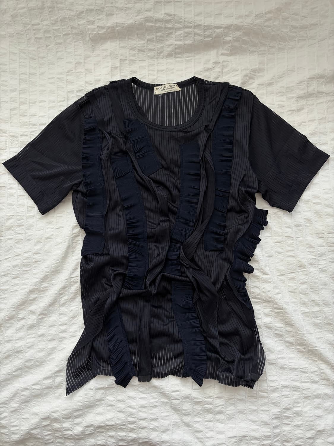 AD1991 Nylon Gather Tape Cut Saw T Shirt 상품이미지1