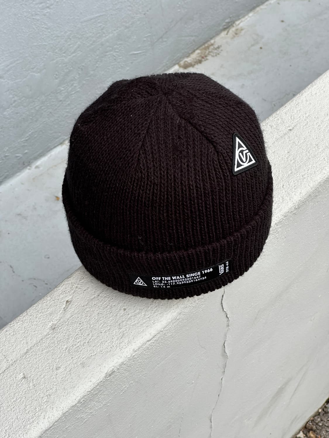 [M-L] 반스 로고 블랙 비니 모자 상품이미지1