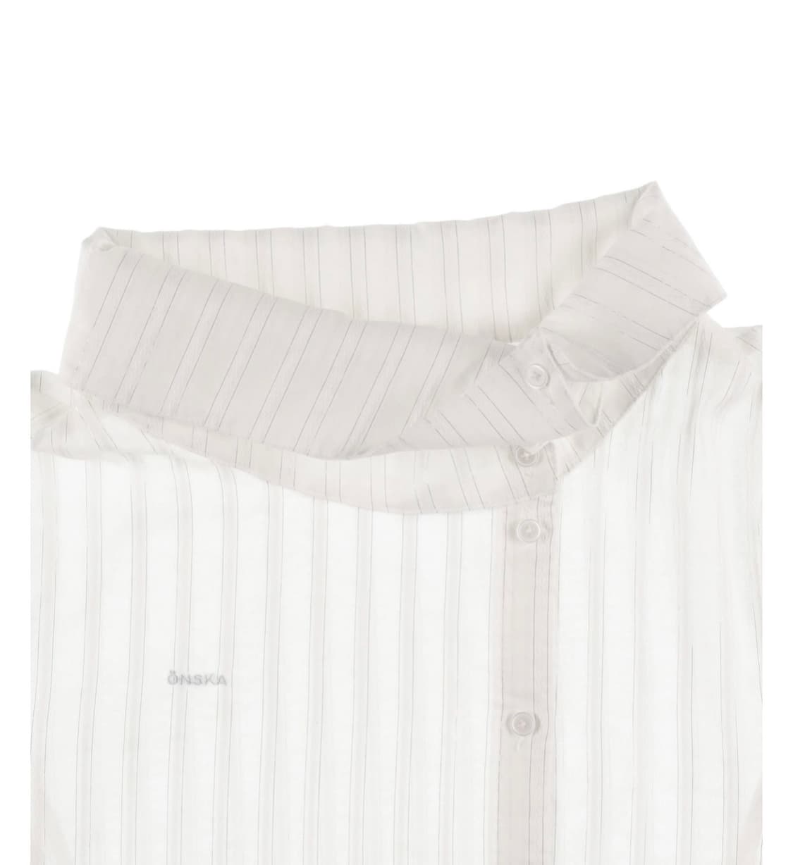 Onska 온스카 DRAPE COLLAR BLOUSE (WHITE)  상품이미지2