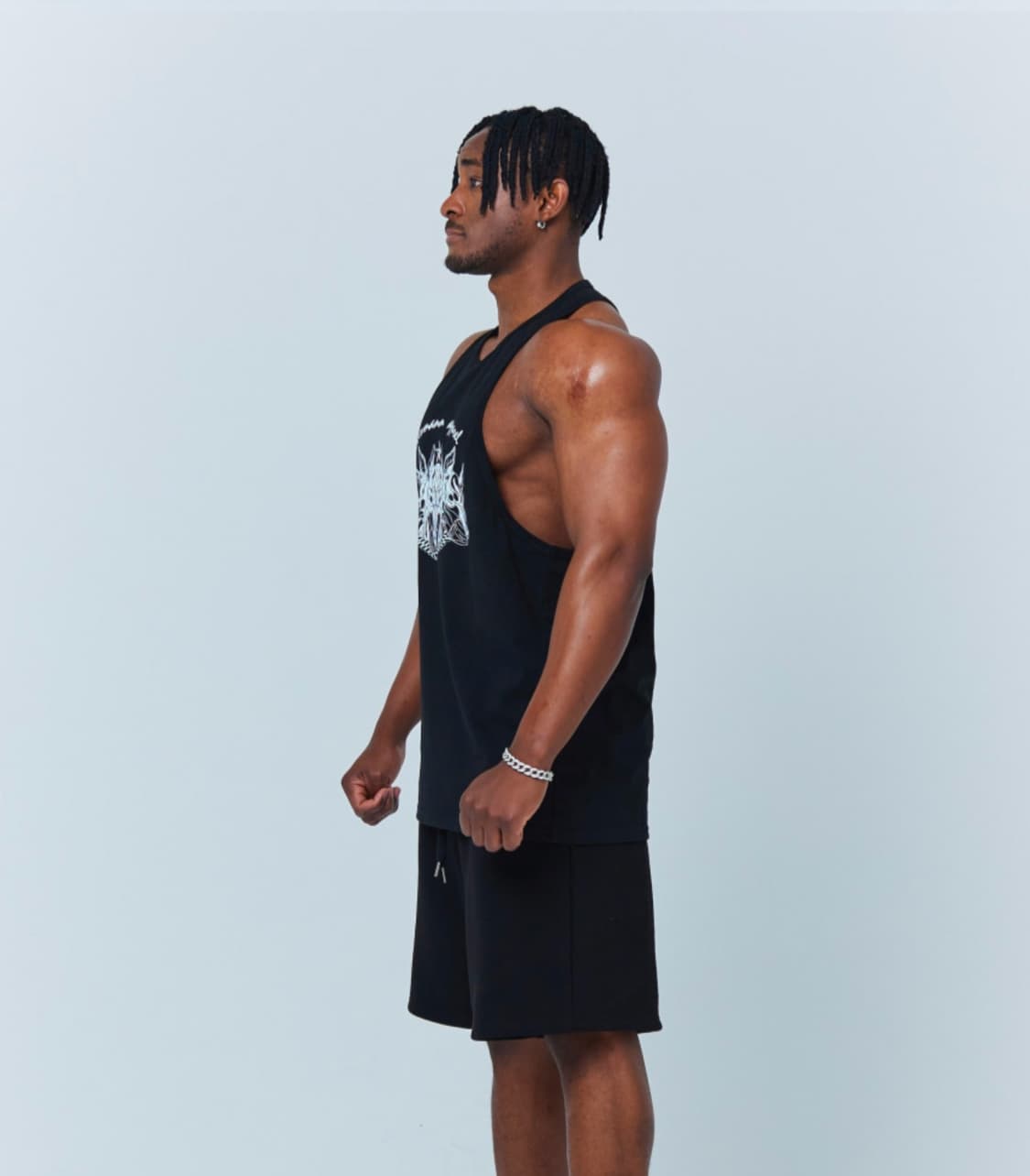 XL / 블랙 ) 베르만어패럴 도베르만 머슬핏 나시 상품이미지3