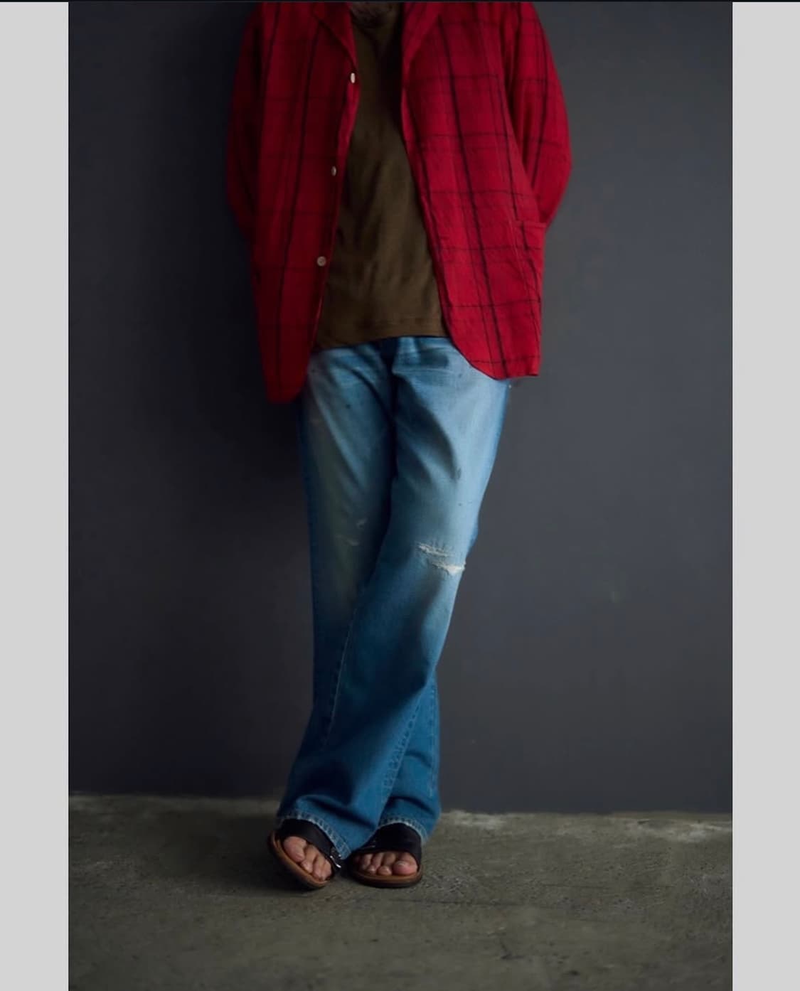 마티앤선즈 26ss 리페어플레어 데님 3사이즈 새상품 상품이미지3