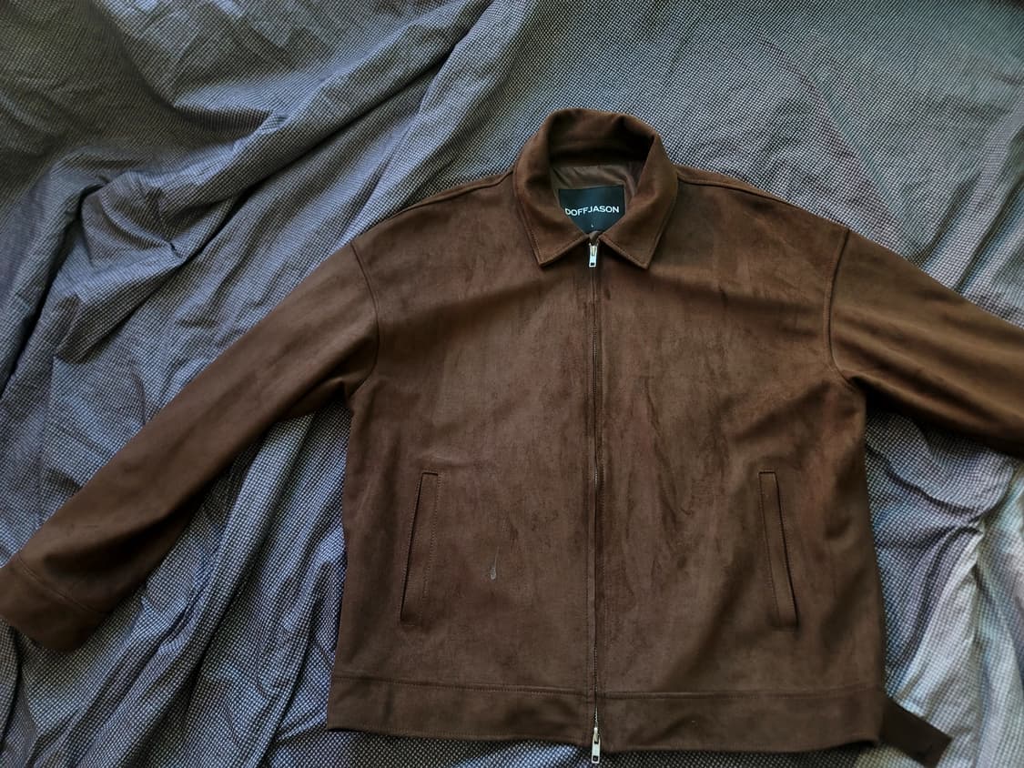 도프제이슨 오버핏 풀업 스웨이드 싱글 자켓 모카 L 상품이미지3