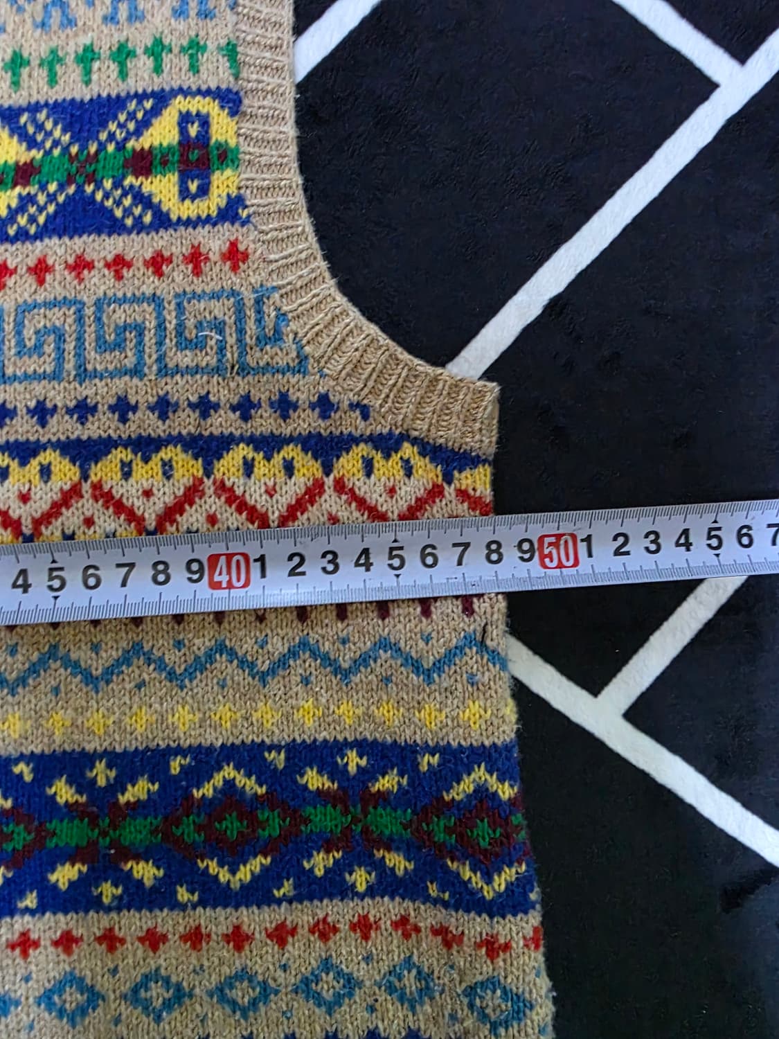 폴로 랄프로렌 페어아일 베스트 M 실측 S 상품이미지4