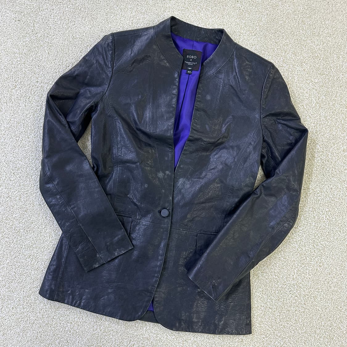 44 로보 바실리 램스킨 가죽 자켓 0323D 상품이미지1