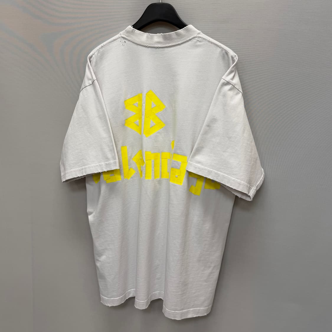 발렌시아가 테이핑 로고 빈티지 반팔티 ( 110 ) 상품이미지5