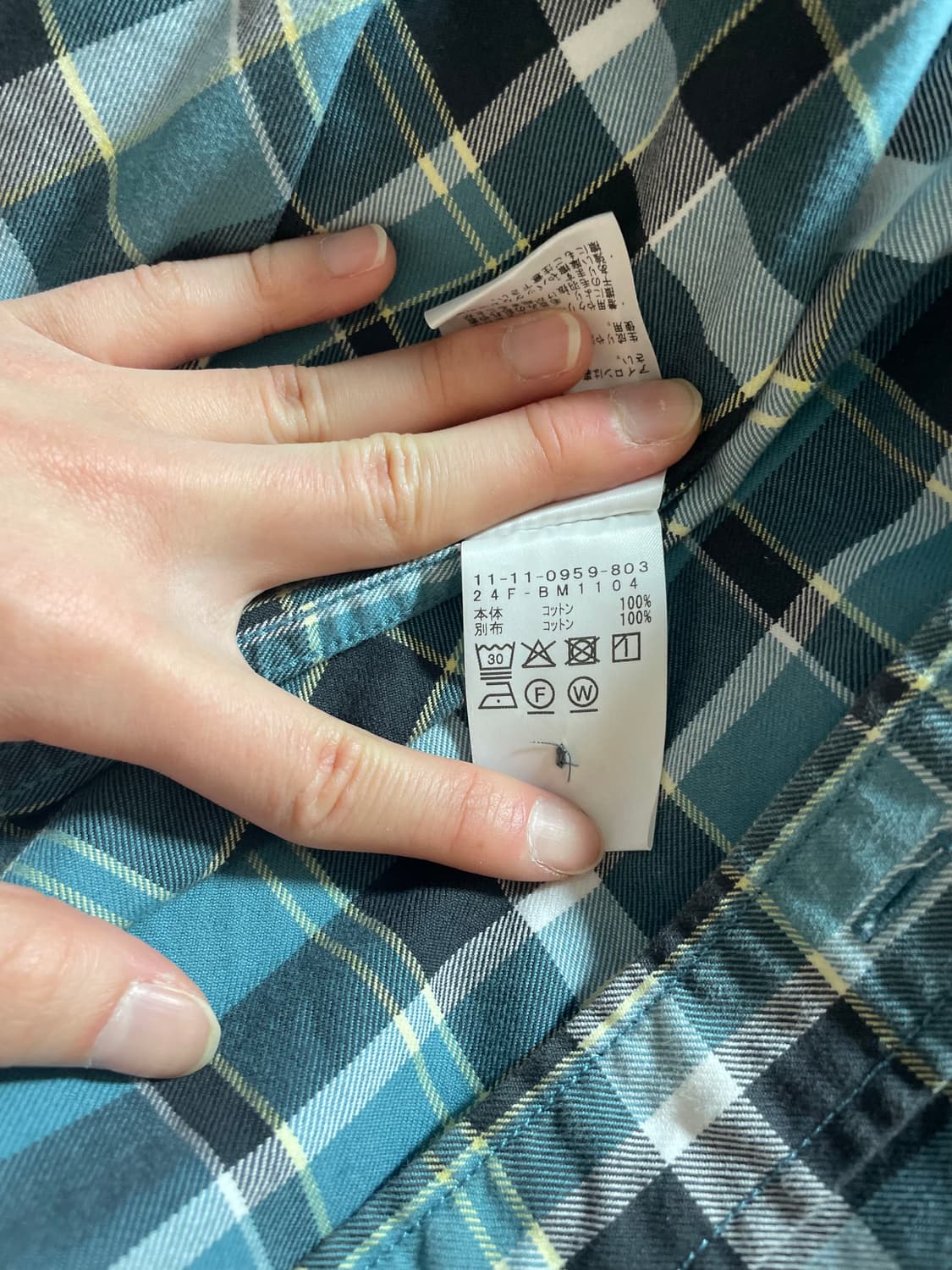 빔즈 헤비 체크 워크 셔츠 상품이미지4