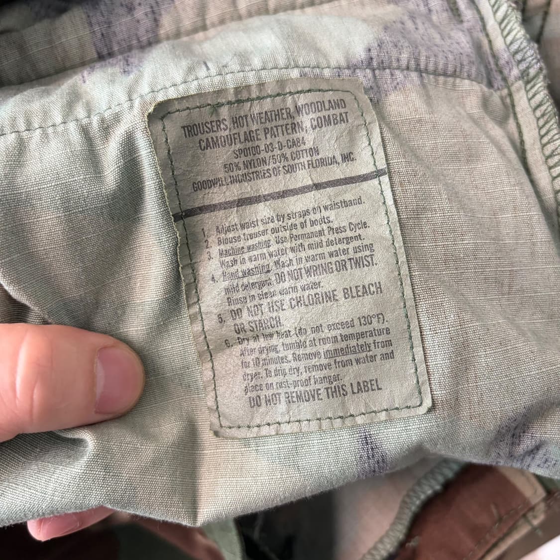 (XL)미군 우드랜드 BDU 컷오프 팬츠 상품이미지9