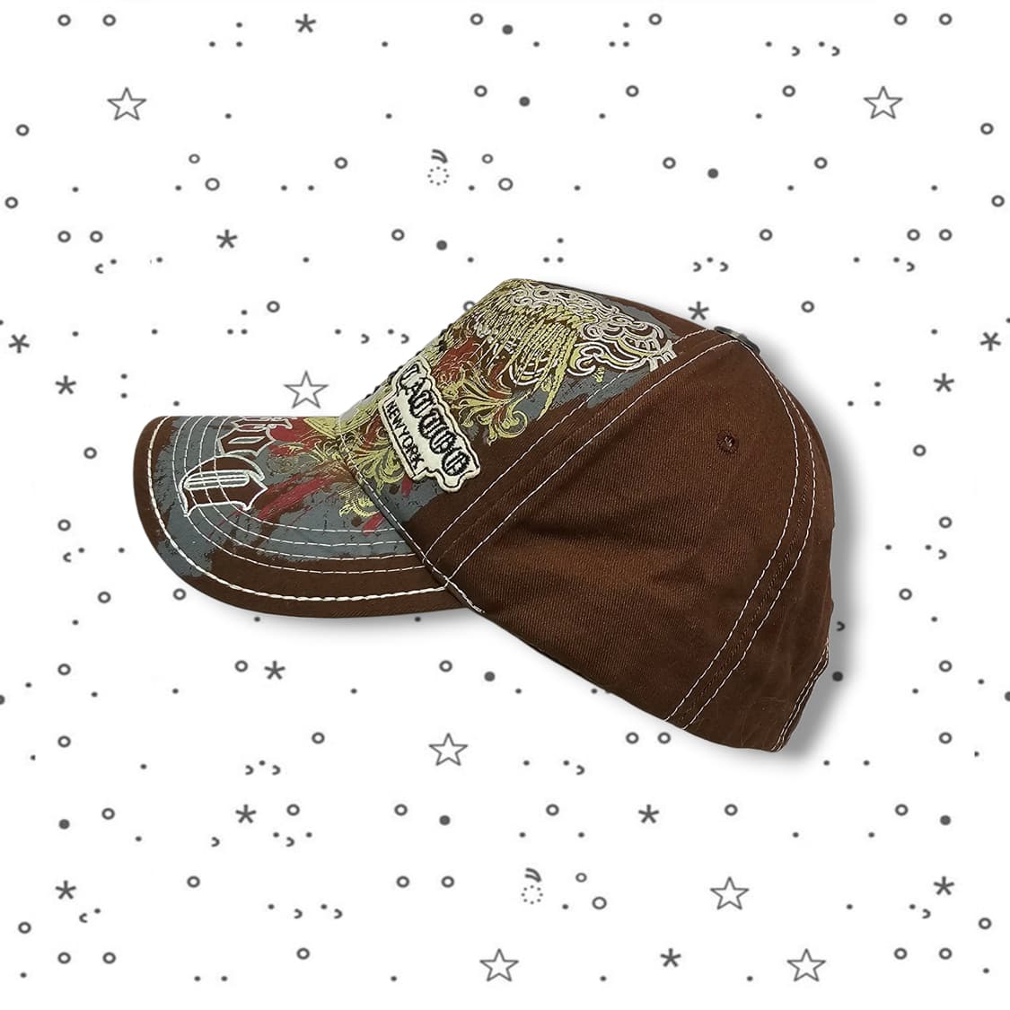  Tattoo 디앤젤로 브라운 큐빅 캡 상품이미지5